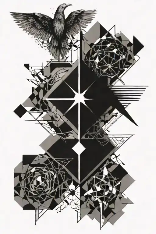 good vs evil tattoo design idea