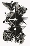 good vs evil tattoo design idea