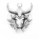 taurus tattoo design idea