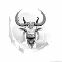 taurus tattoo design idea