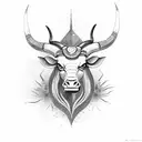 taurus tattoo design idea