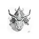 taurus tattoo design idea