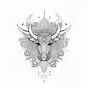 taurus tattoo design idea