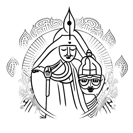 my name is Srujan, my Wife's name is Swagatika, Son's Samarth help me design something to represent all this in Sanskrit tattoo design idea