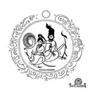 my name is Srujan, my Wife's name is Swagatika, Son's Samarth help me design something to represent all this in Sanskrit tattoo design idea