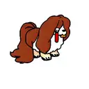 english cocker spaniel with long hair tattoo design idea