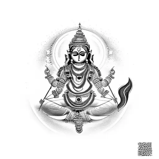 Bhagavathi Devi tattoo design idea