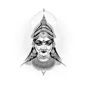 Bhagavathi Devi tattoo design idea