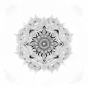 mandala patterns of Bhagavathi Devi tattoo design idea