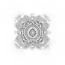 mandala patterns of Bhagavathi Devi tattoo design idea