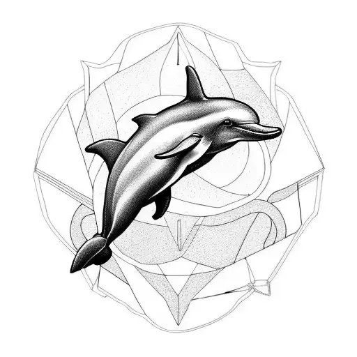 Dolphin tattoo design idea