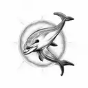 Dolphin tattoo design idea