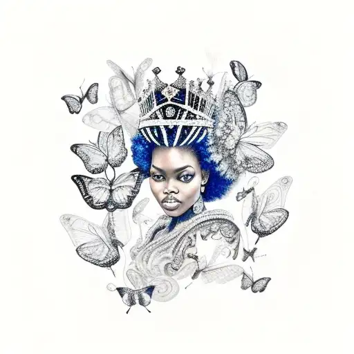 Cleopatra tat | African queen tattoo, Queen tattoo, Queen tattoo designs