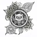 patch work goth style nipple tattoo design tattoo design idea