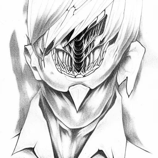 zxcursed shadow fiend kaneki ken ghoul 1000-7 tattoo design idea