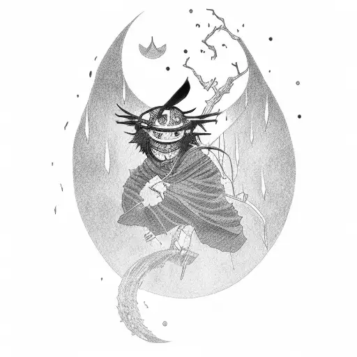 Itachi on a pole  tattoo design idea