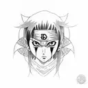 Itachi on a pole  tattoo design idea