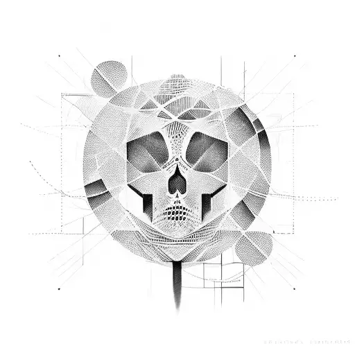 A hacker silhouette surrounded by lines of code tattoo design idea