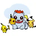 pikachu squirtle charmander bulbasaur tattoo design idea