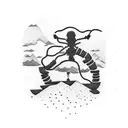 climbing tattoo design idea