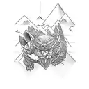 climbing tattoo design idea