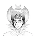 Itachi Uchiha tattoo design idea