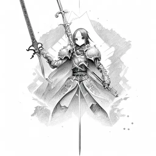 sword art online tattoo design idea