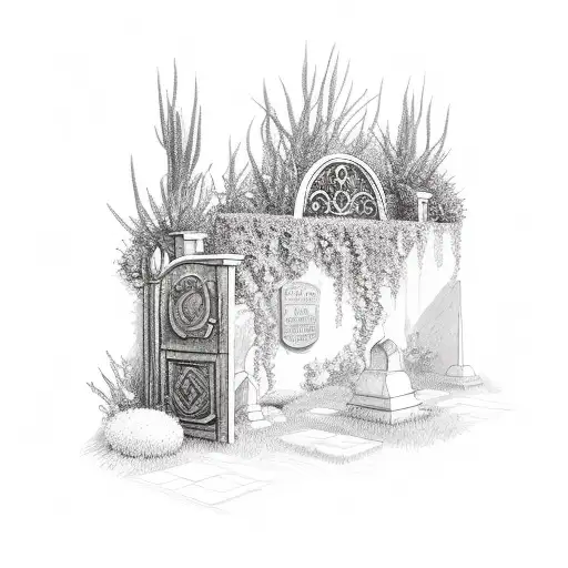 graves into gardens tattoo design idea