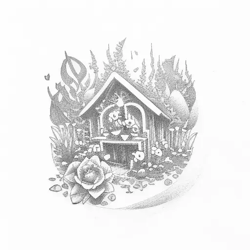 graves into gardens tattoo design idea