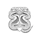 libra scales with snake tattoo design idea