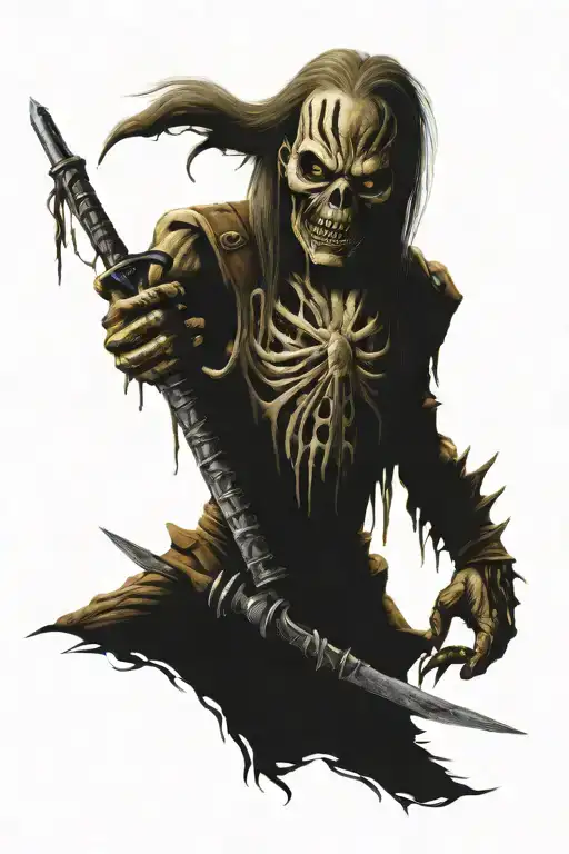 rust in peace iron maiden  tattoo design idea