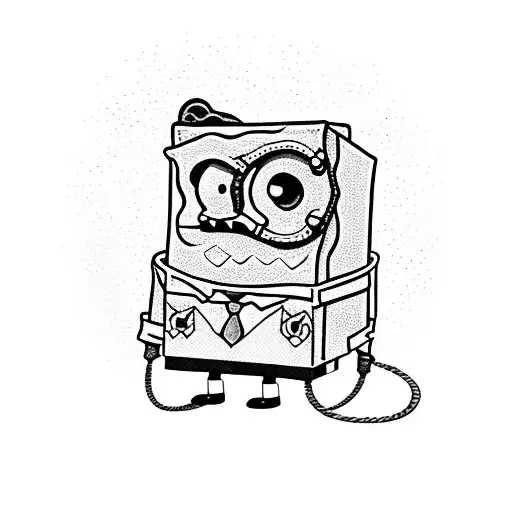 adventure time and SpongeBob tattoo design idea