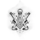 freemasons logo tattoo design idea