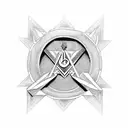 freemasons logo tattoo design idea