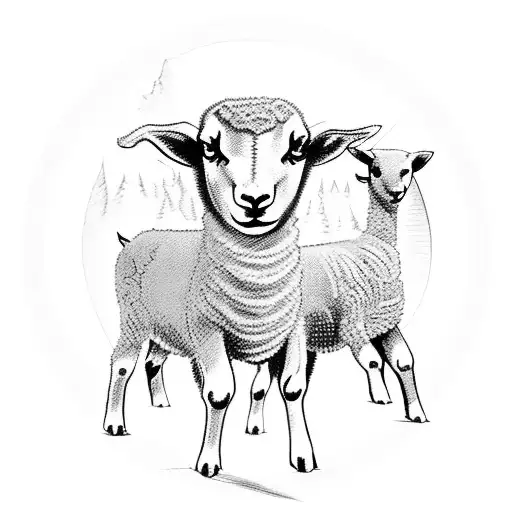 Worthy is the Lamb who was slain tattoo design idea