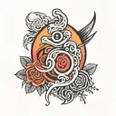 blink 182 logo tattoo design idea