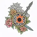 blink 182 logo tattoo design idea