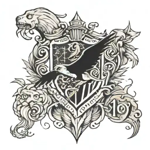 clé d'Harry Potter, mot forever, chiffre 12 tattoo design idea