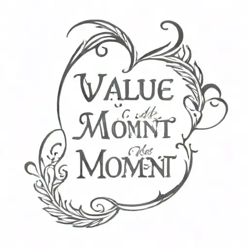 the value of the moment "now" faith in yourself strength of soul and will I can do everything I am strong Scorpio kindness heart tattoo design idea