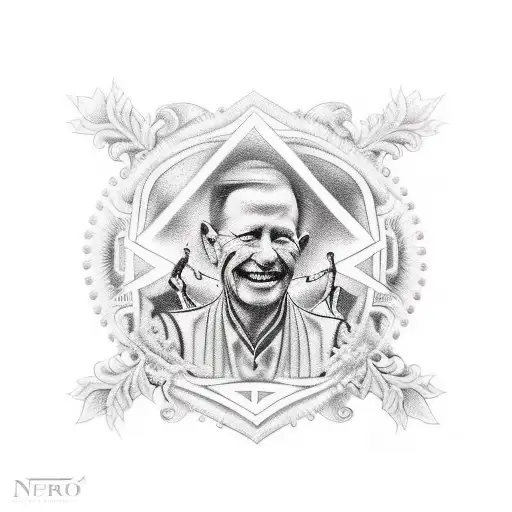 memorial tattoo with band with 1957-2012 and 1971-2017 on it tattoo design idea