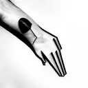 A fineline tattoo based on the song "Matilda" by Harry Styles tattoo design idea