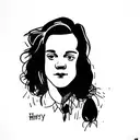 A fineline tattoo based on the song "Matilda" by Harry Styles tattoo design idea