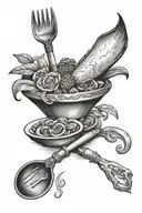 culinary tattoo design idea