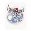 icarus falling tattoo design idea