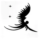 icarus falling tattoo design idea