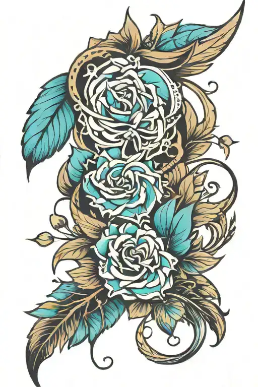 western tattoo design idea