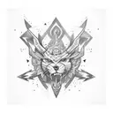 Certainly, here's a simplified breakdown of the tattoo concept:  **Right Shoulder and Upper Arm**:  - Imagine a beautifu tattoo design idea