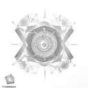 toroid, Tesla,universe,shoulder tattoo design idea