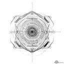 toroid, Tesla,universe,shoulder,3d,realistic  tattoo design idea