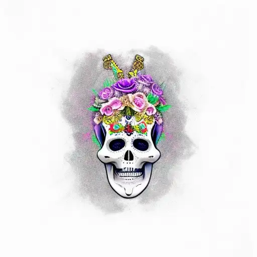 San la muerte  tattoo design idea